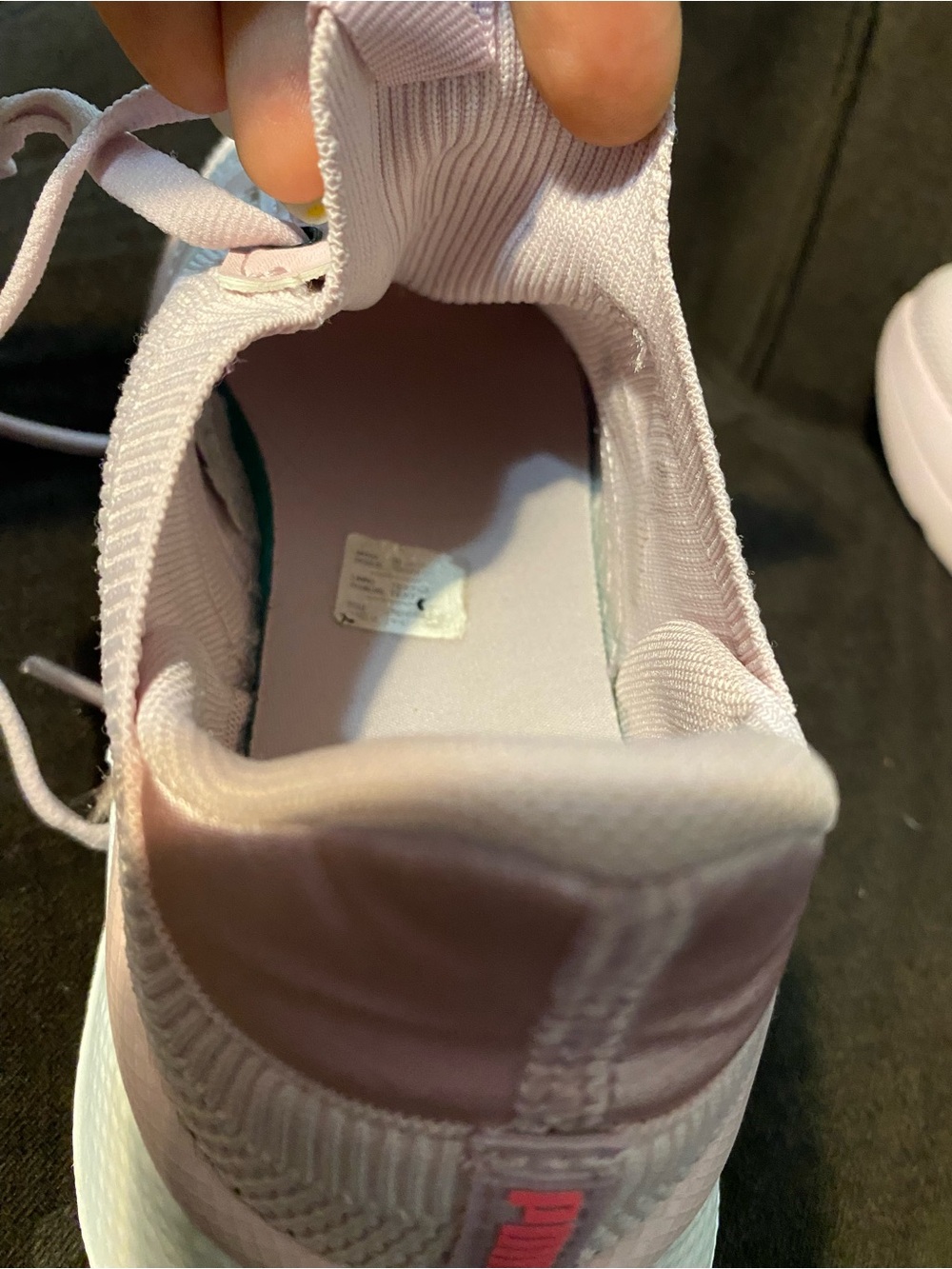 Puma Women's Light Pink Mesh Lace-Up Sneakers - Picture 6 of 16